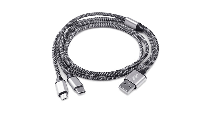 Durable Hyundai 2-in-1 charging cable