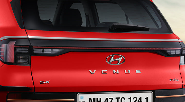 Upper Trunk Lid Garnish - Dark Chrome - Hyundai Venue