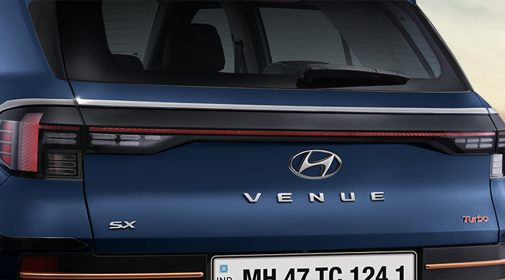 Upper Trunk Lid Garnish - Dark Chrome - Hyundai Venue