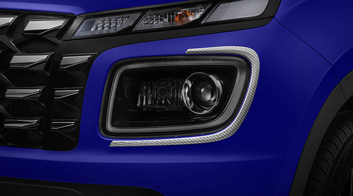 Head Lamp Garnish Carbon Hyundai Venue N Line