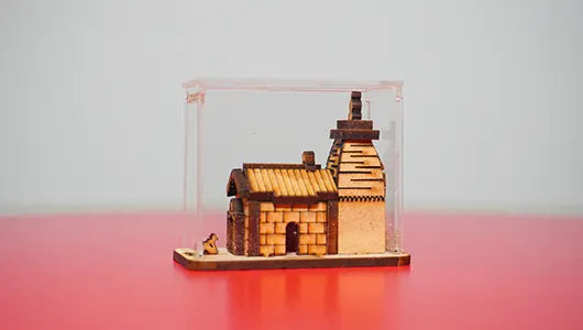 Kedarnath Dham Glass Model for Car Dashboard and Home