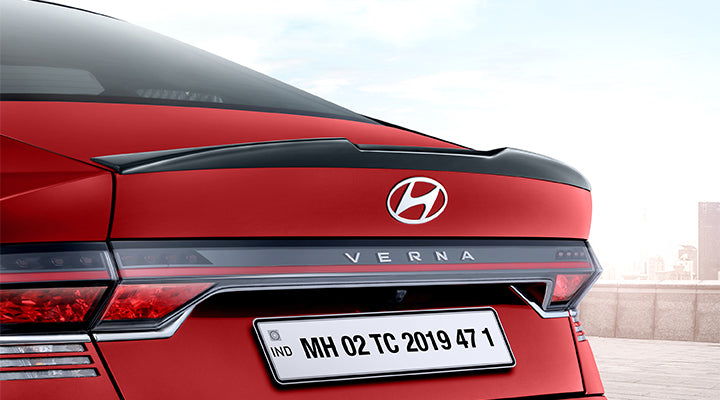 Verna Rear Door Boot Lid Spoiler for New Hyundai Verna 2023 - SASXTRA