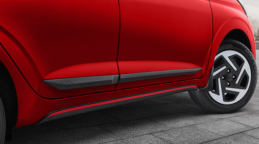 Body Side Moulding- MATTE BLACK - Hyundai New Grand I10 NIOS