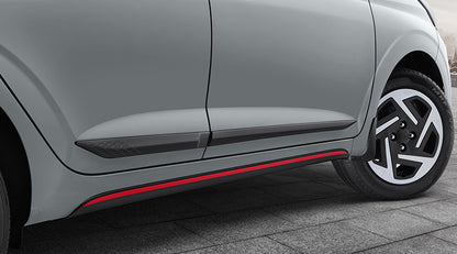 Body Side Moulding- MATTE BLACK - Hyundai New Grand I10 NIOS