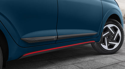 Body Side Moulding- MATTE BLACK - Hyundai New Grand I10 NIOS