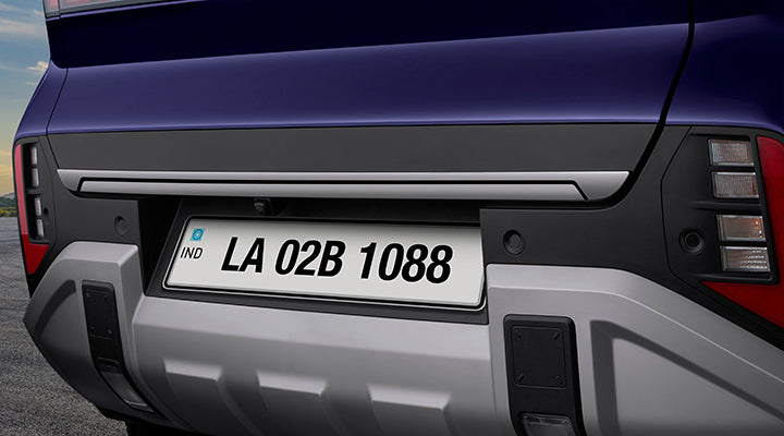 REAR BOOT GARNISH-DARK CHROME - New Hyundai Venue 2025