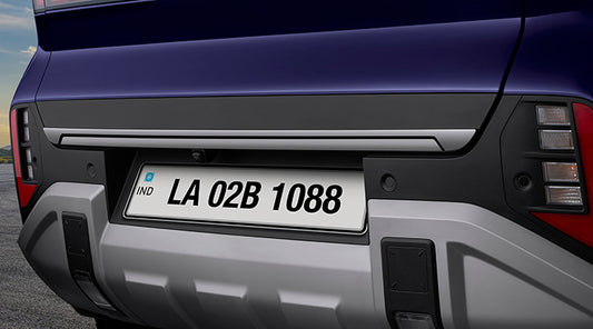 REAR BOOT GARNISH-DARK CHROME - New Hyundai Venue 2025