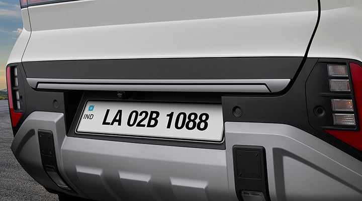 REAR BOOT GARNISH-DARK CHROME - New Hyundai Venue 2025