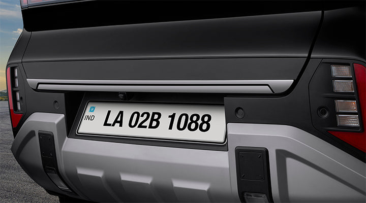 REAR BOOT GARNISH-DARK CHROME - New Hyundai Venue 2025