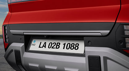 REAR BOOT GARNISH-DARK CHROME - New Hyundai Venue 2025