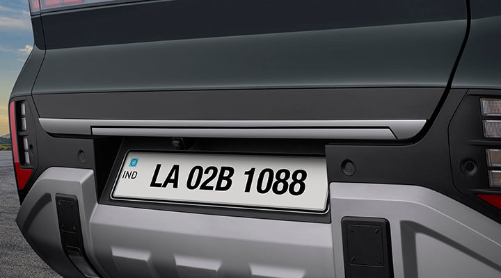 REAR BOOT GARNISH-DARK CHROME - New Hyundai Venue 2025