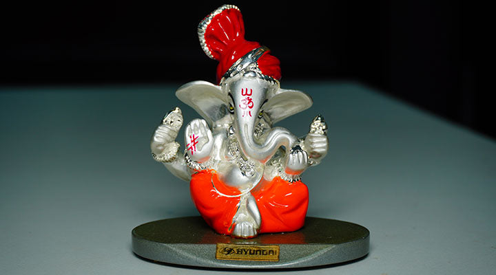Lord Ganesha Idol for Car Dashboard - SASXTRA